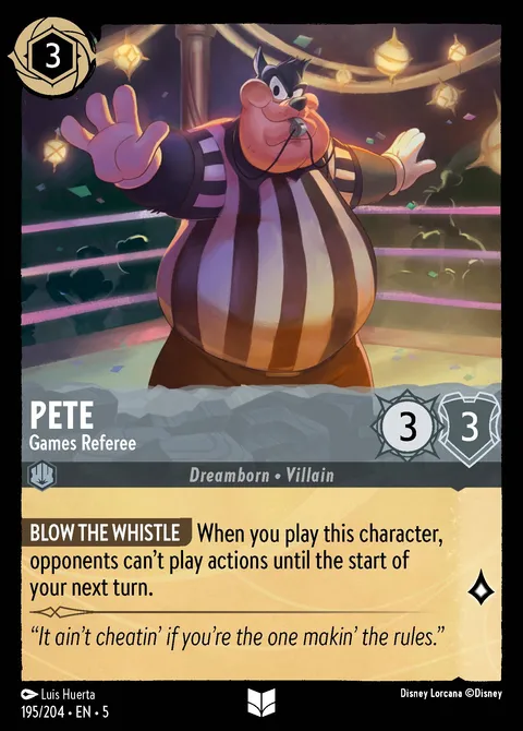 Pete — Games Referee Disney Lorcana card