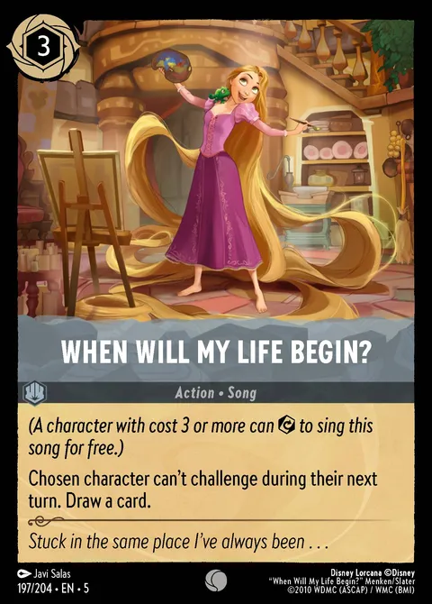 When Will My Life Begin? Disney Lorcana card