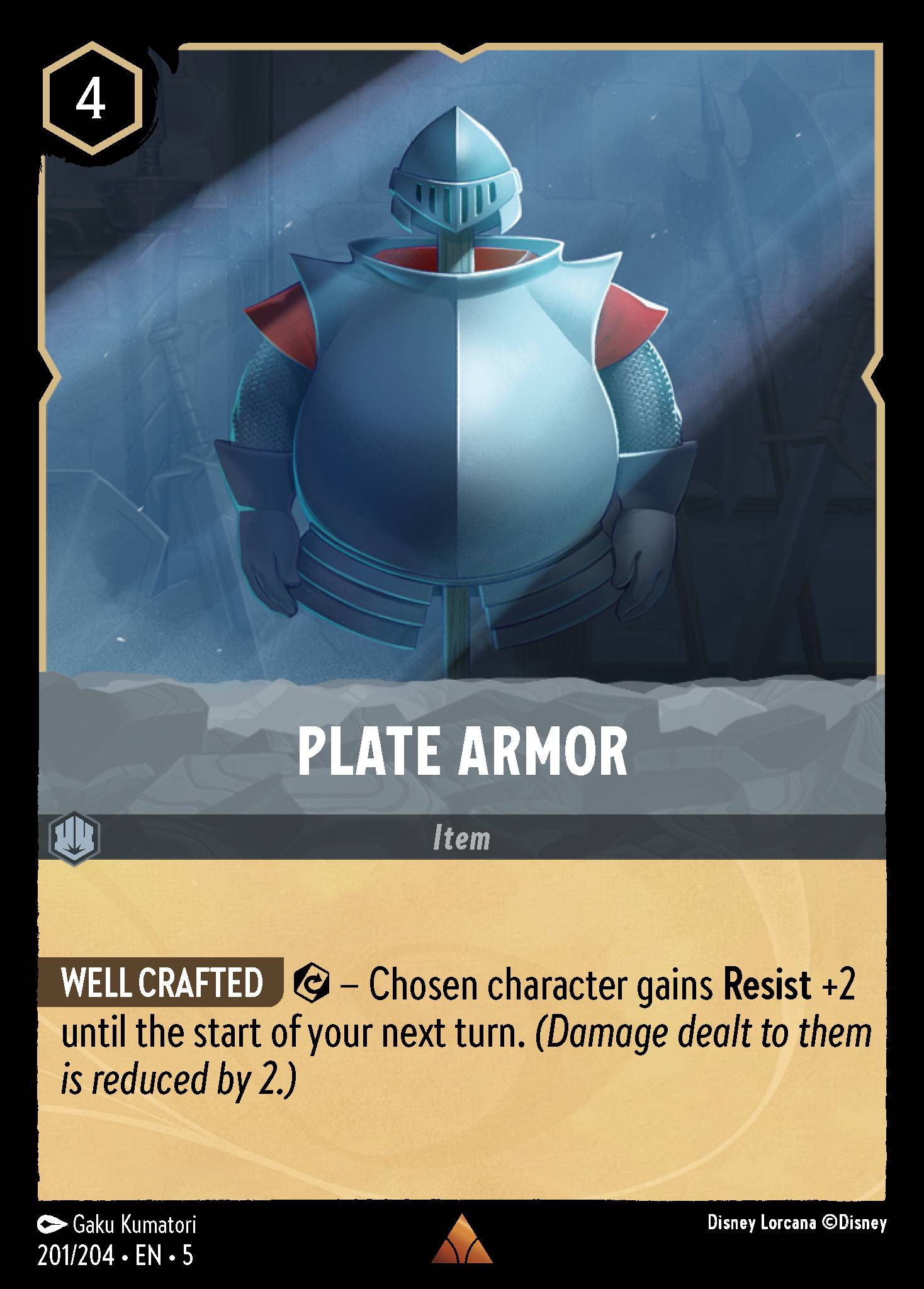 Plate Armor Disney Lorcana card