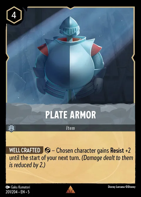 Plate Armor Disney Lorcana card