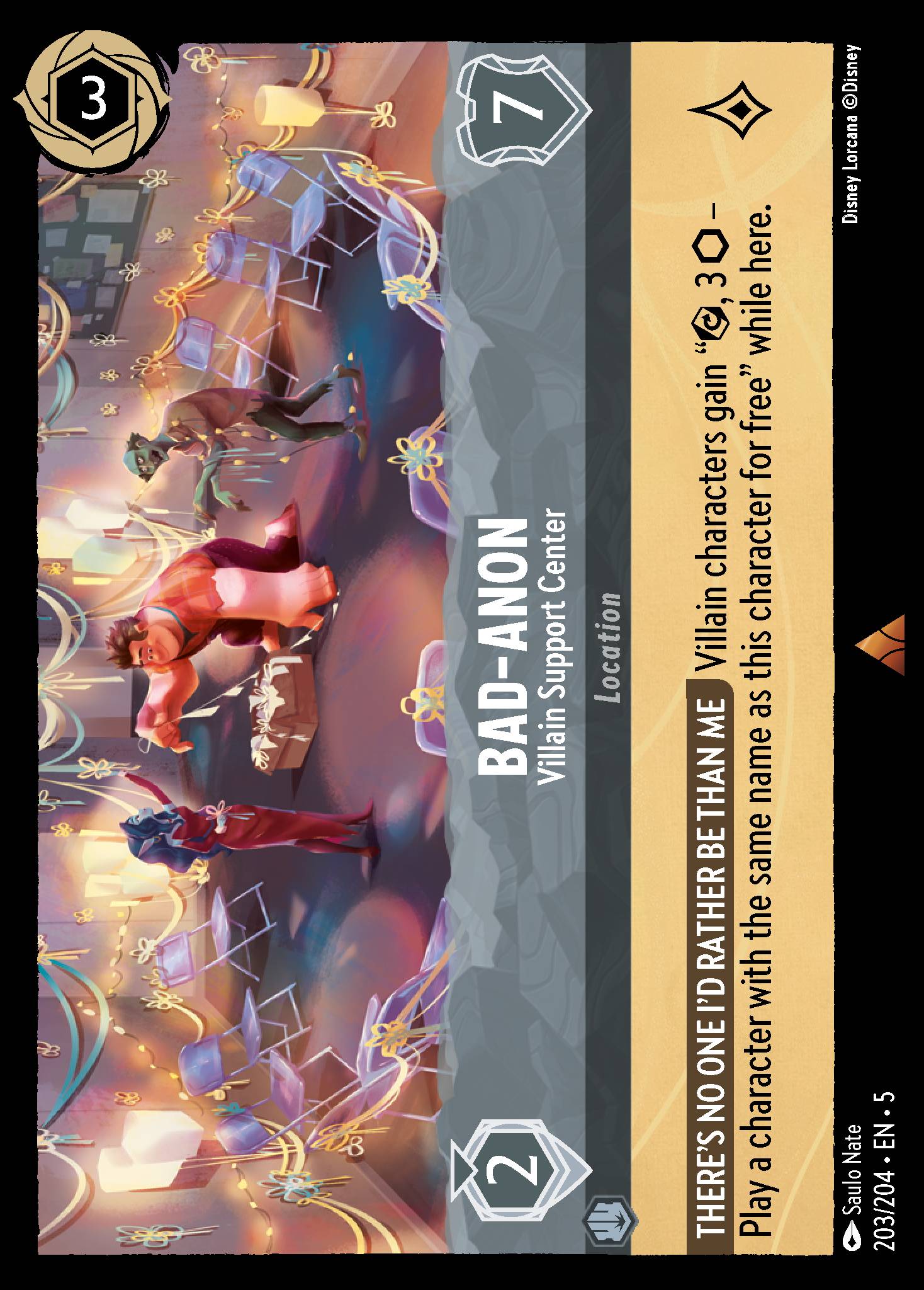 Bad-Anon — Villain Support Center Disney Lorcana card