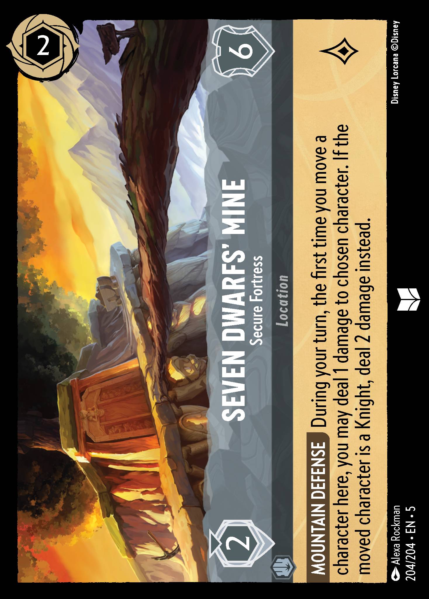 Seven Dwarfs' Mine — Secure Fortress Disney Lorcana card