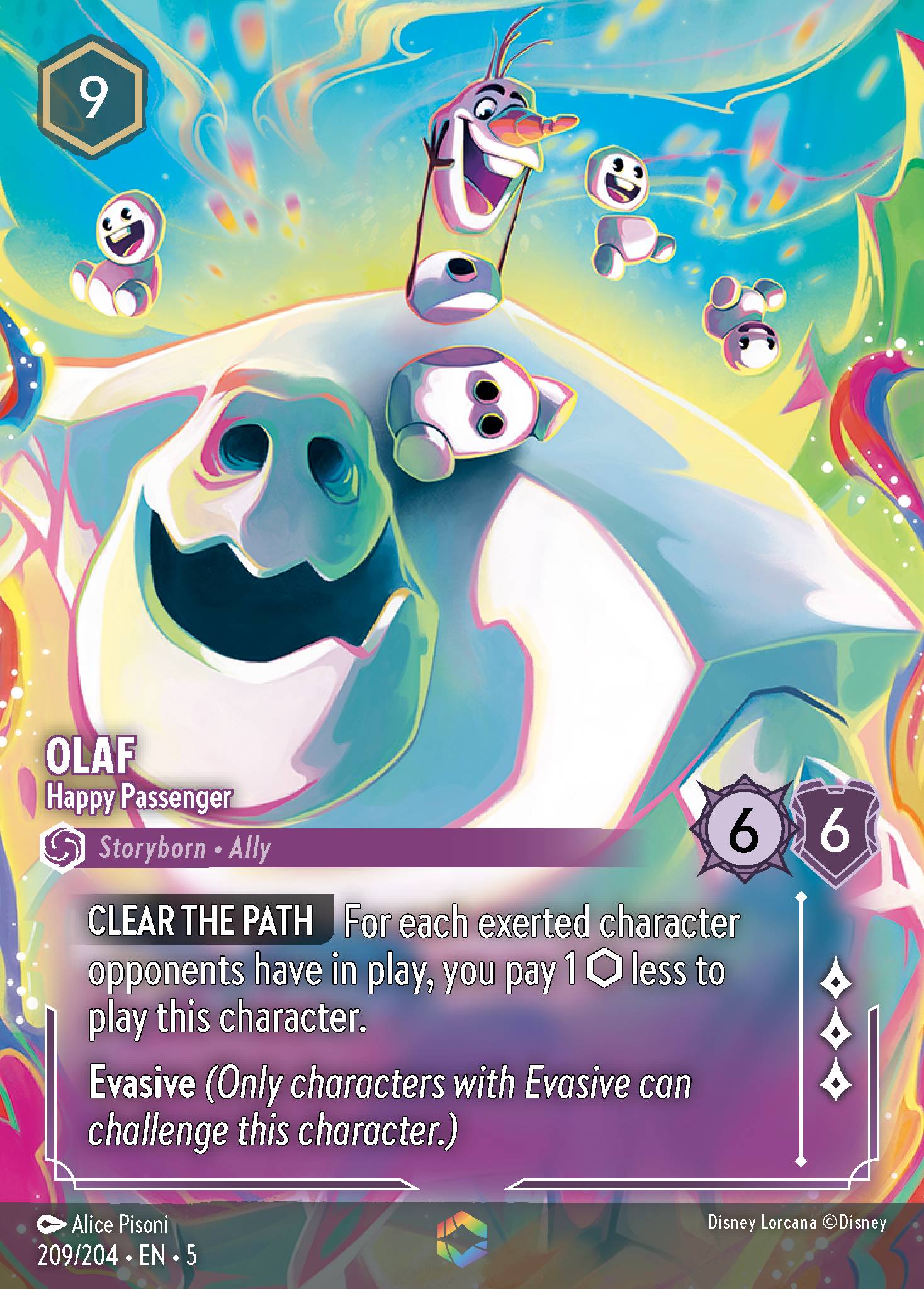 Olaf — Happy Passenger Disney Lorcana card