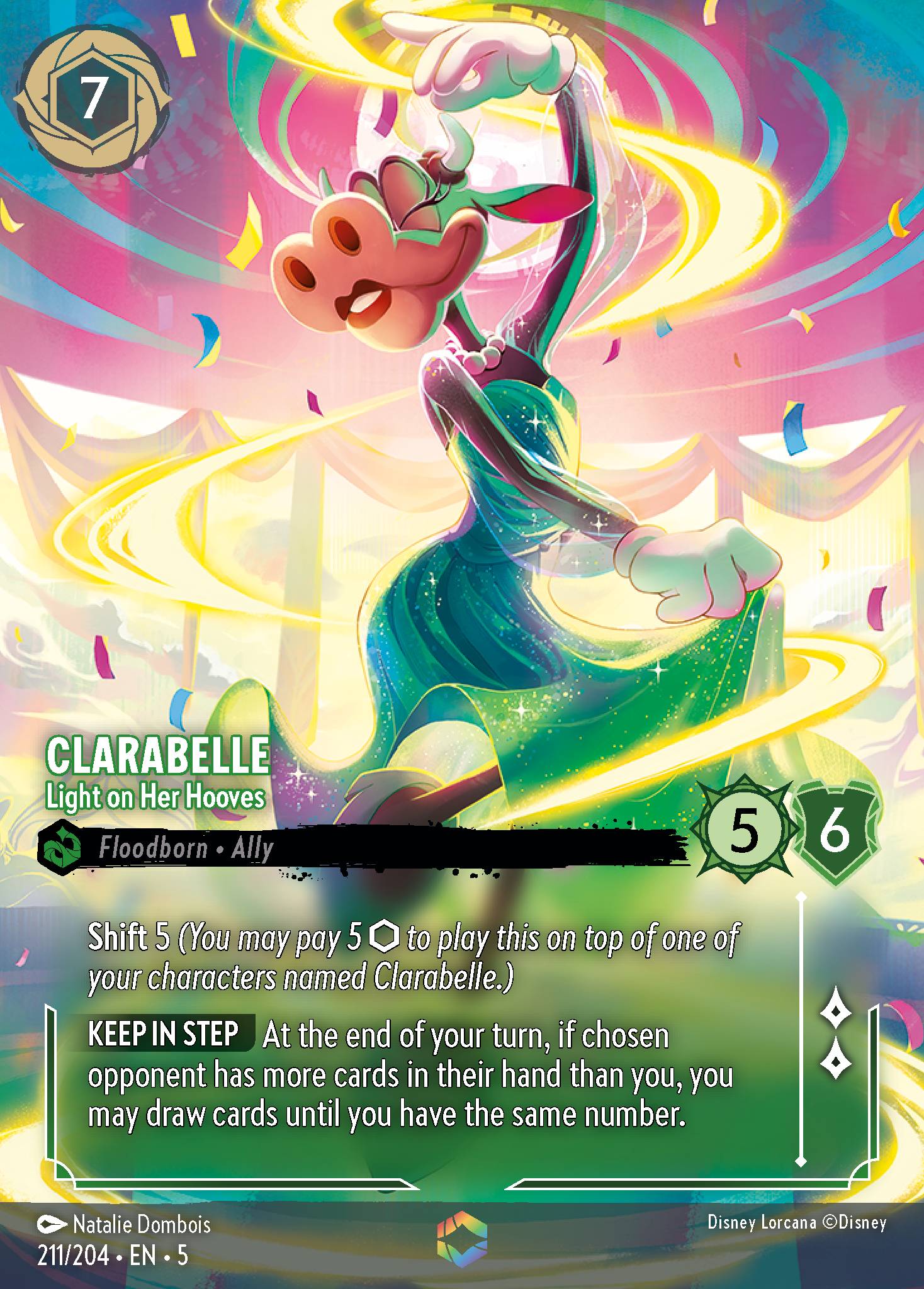 Clarabelle — Light on Her Hooves Disney Lorcana card