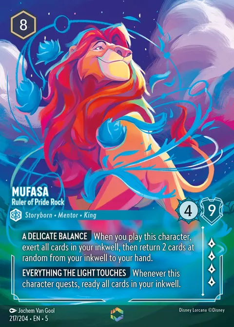 Mufasa — Ruler of Pride Rock Disney Lorcana card