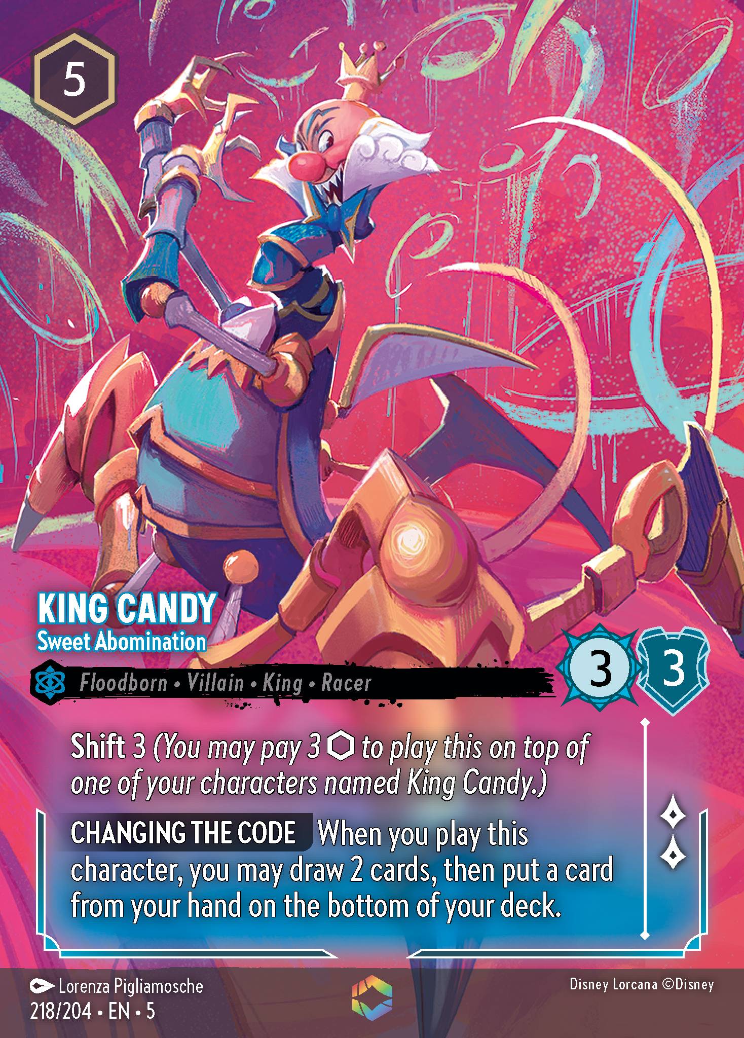 King Candy — Sweet Abomination Disney Lorcana card