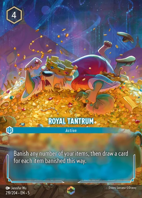 Royal Tantrum Disney Lorcana card