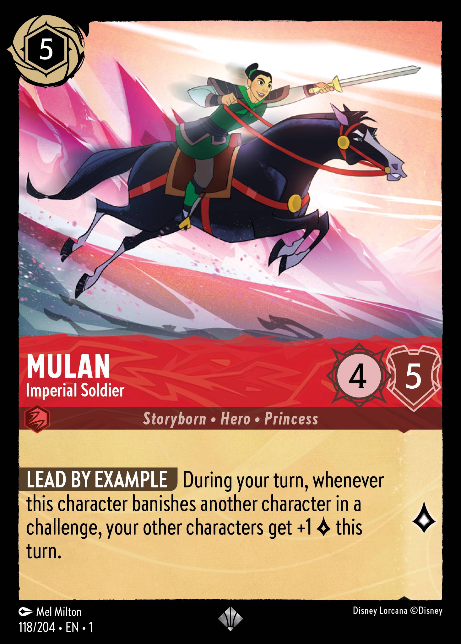Mulan — Imperial Soldier Disney Lorcana card