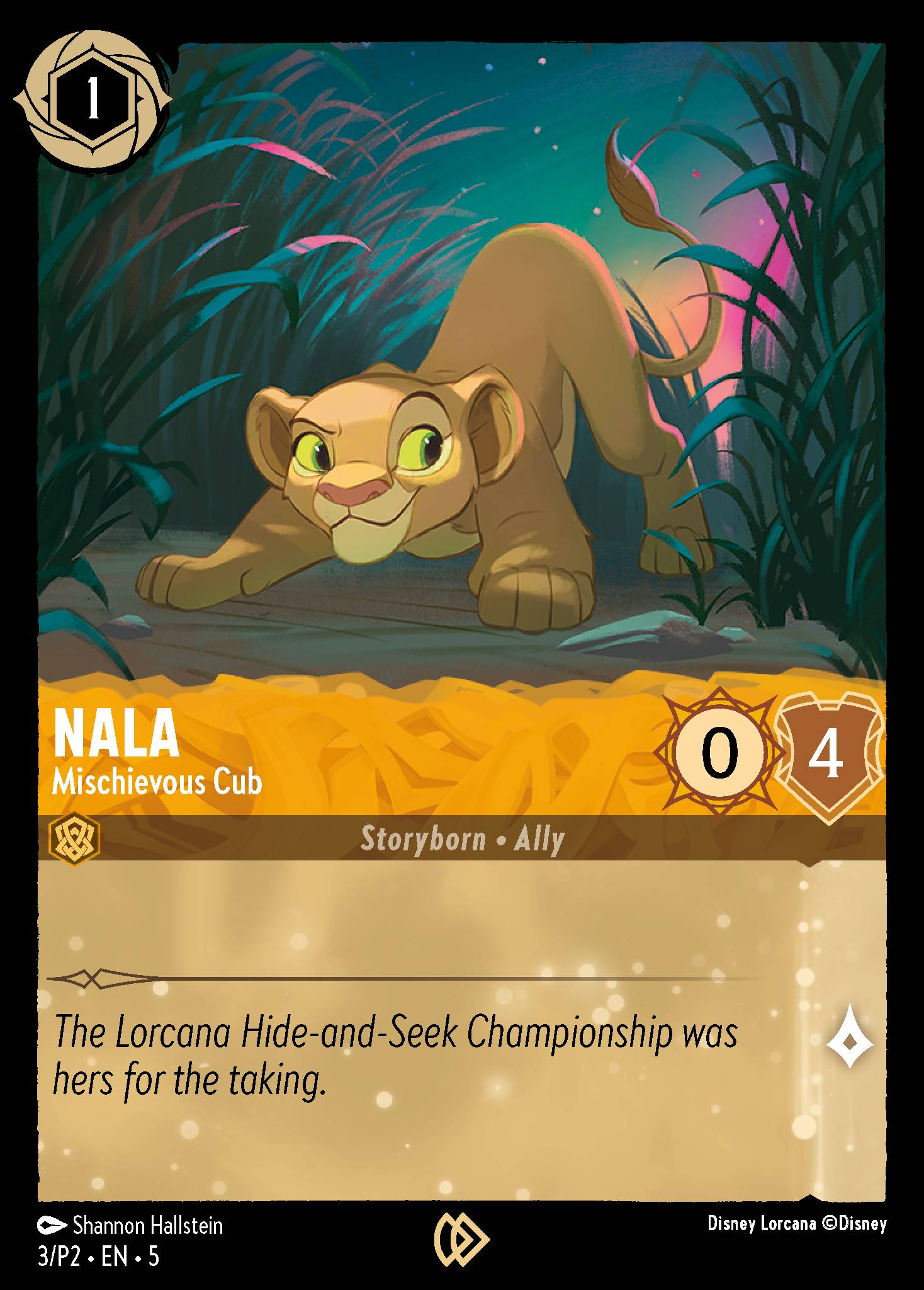 Nala — Mischievous Cub Disney Lorcana card