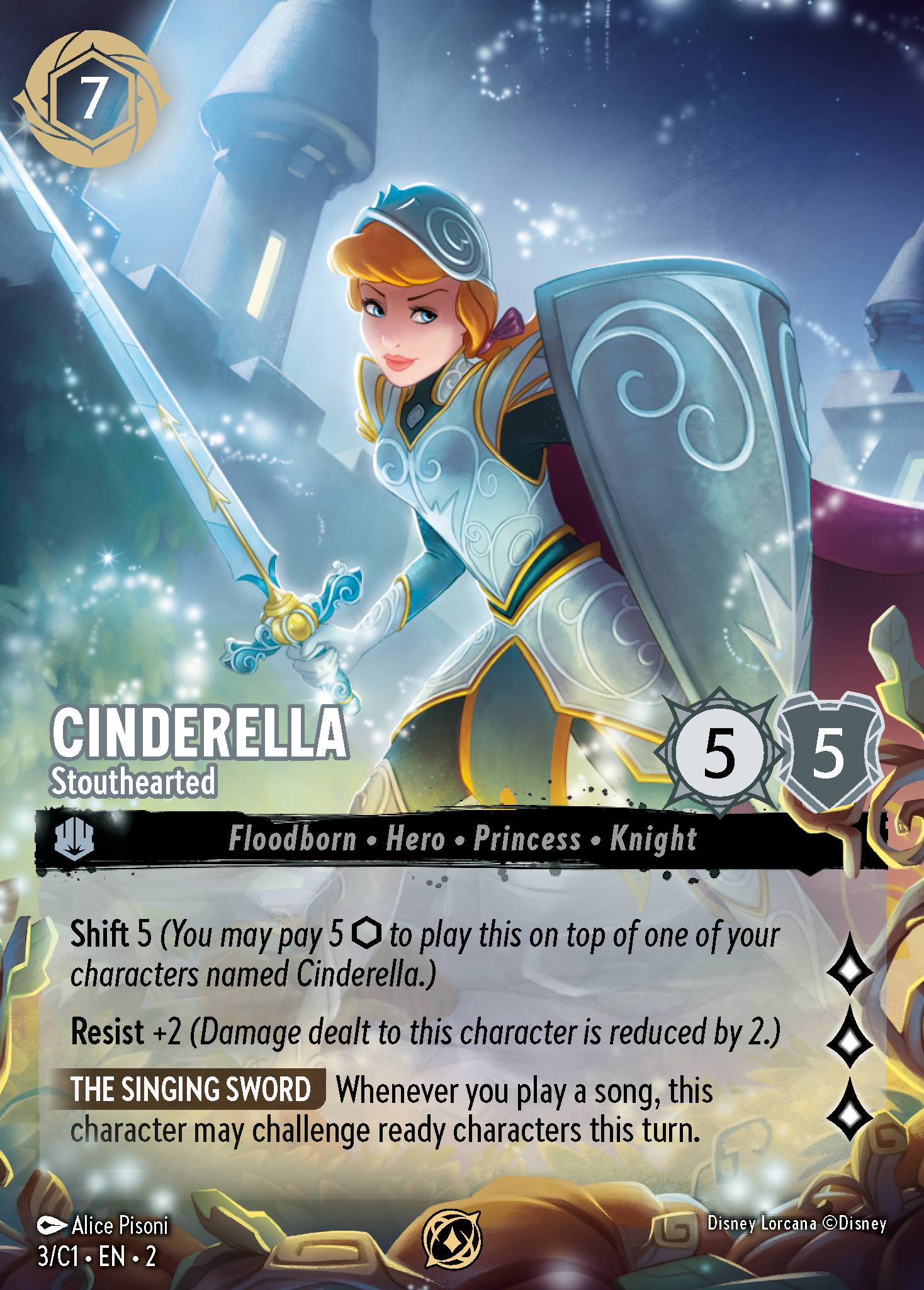 Cinderella — Stouthearted Disney Lorcana card