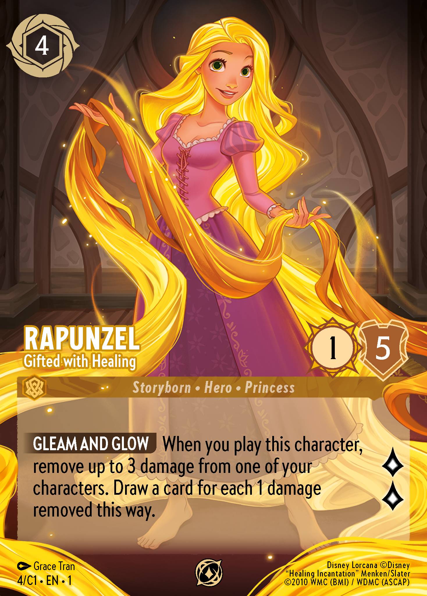 Rapunzel — Gifted with Healing Disney Lorcana card