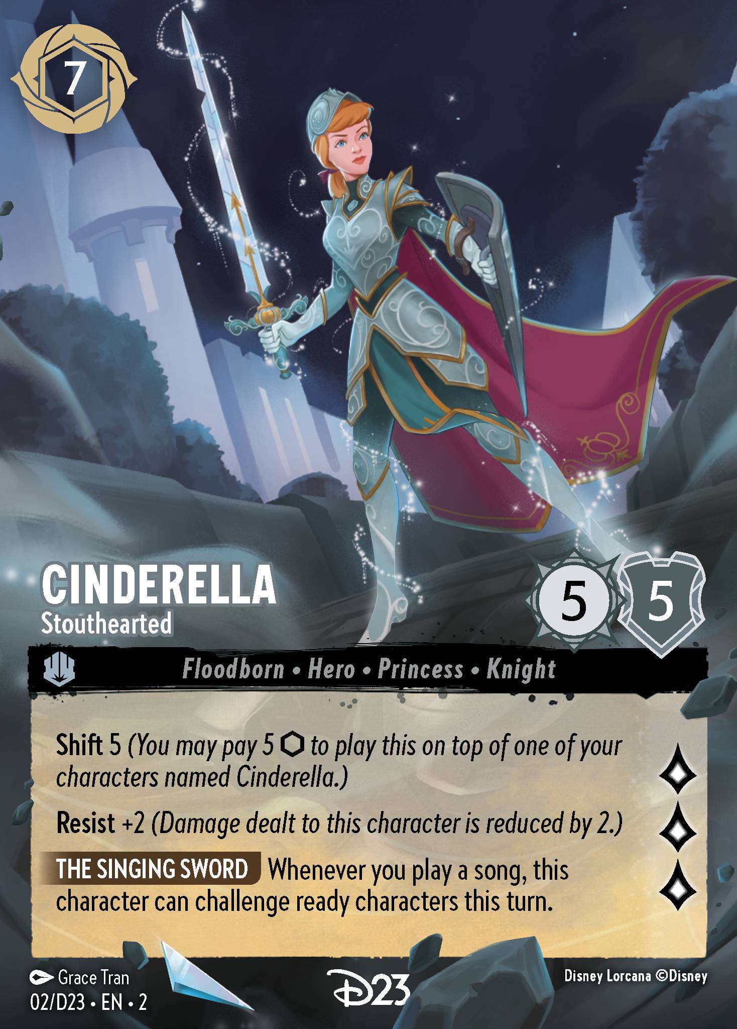 Cinderella — Stouthearted Disney Lorcana card