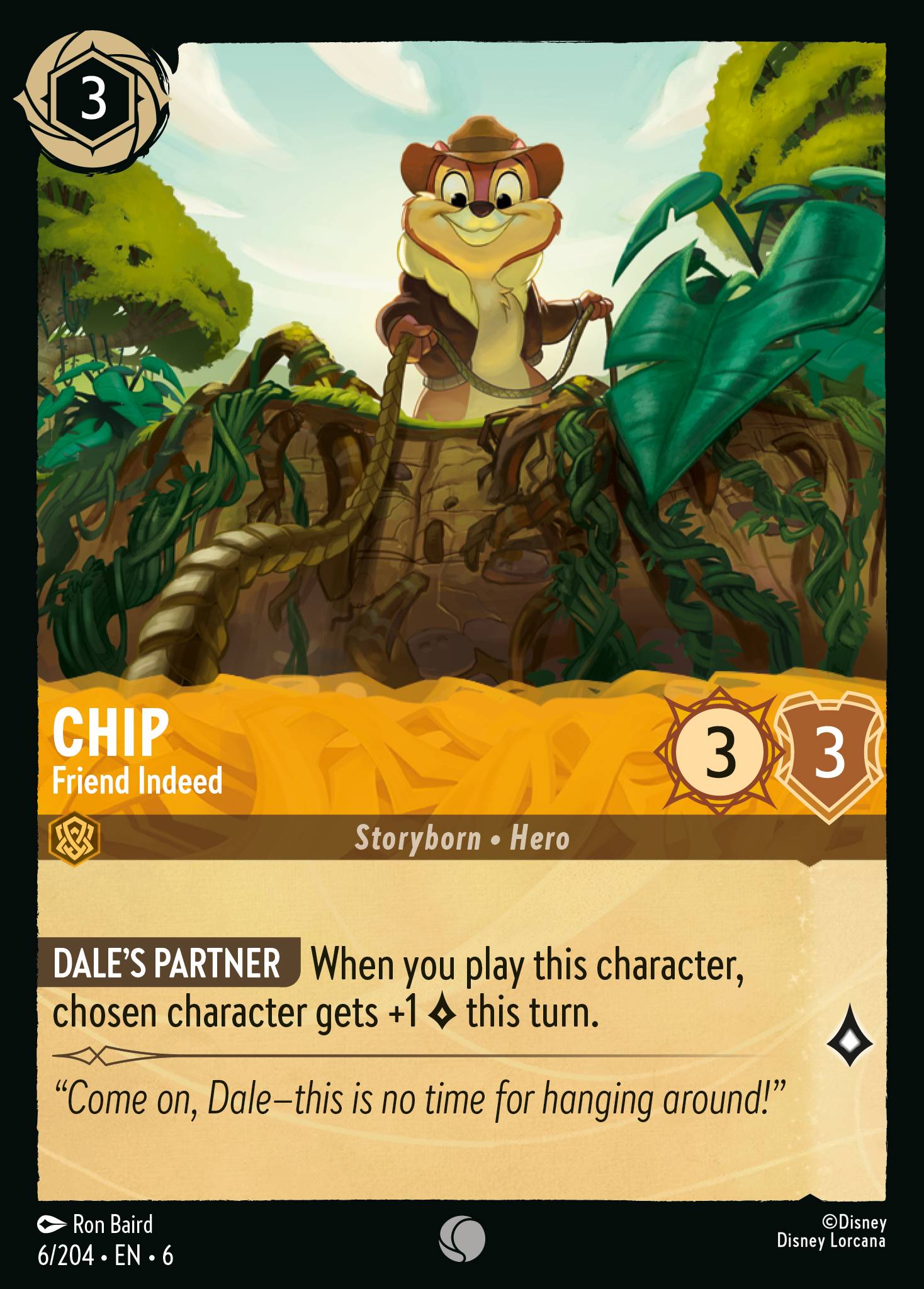 Chip — Friend Indeed Disney Lorcana card