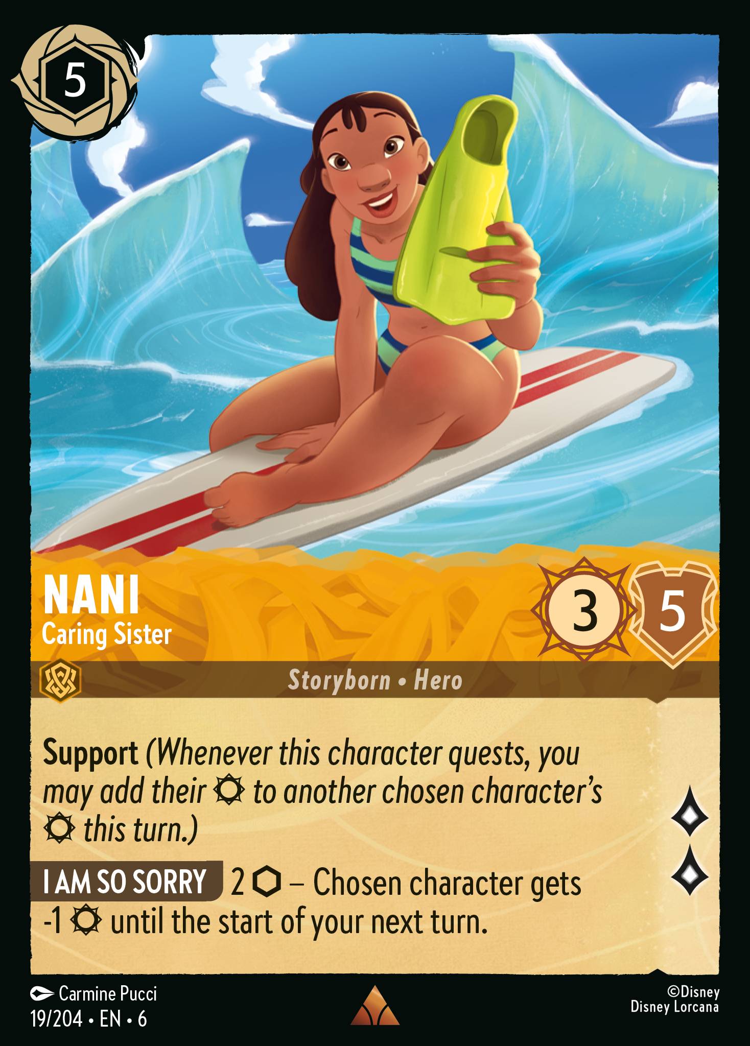 Nani — Caring Sister Disney Lorcana card