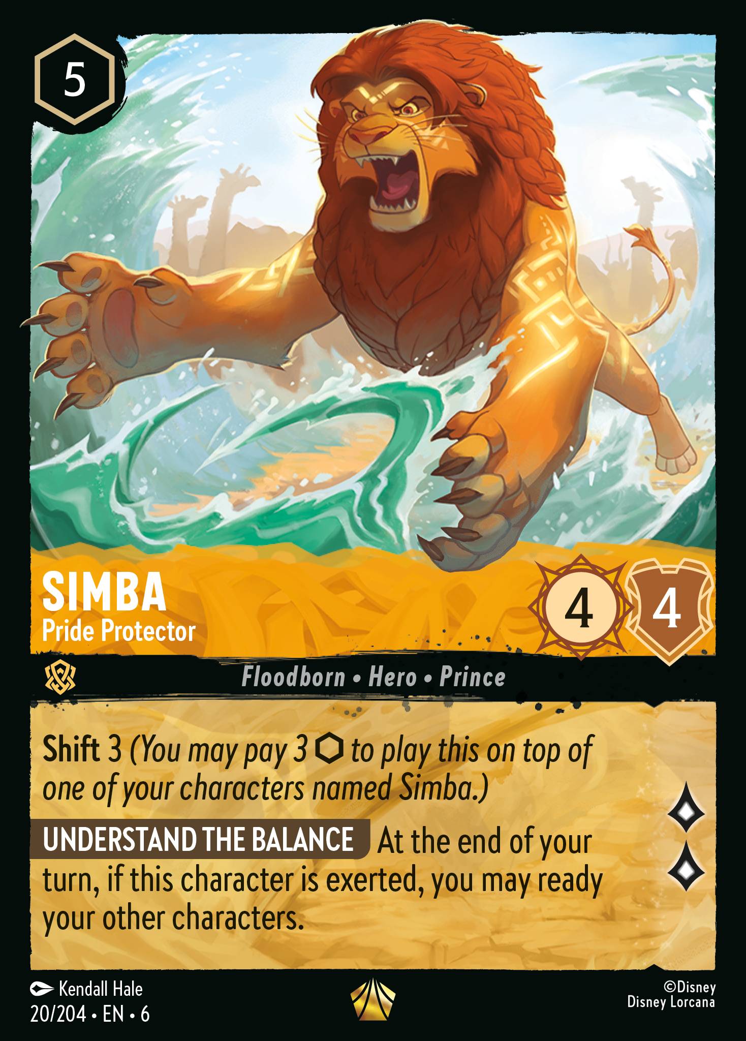 Simba — Pride Protector Disney Lorcana card