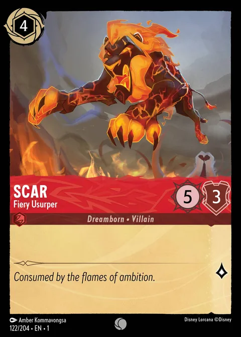 Scar — Fiery Usurper Disney Lorcana card