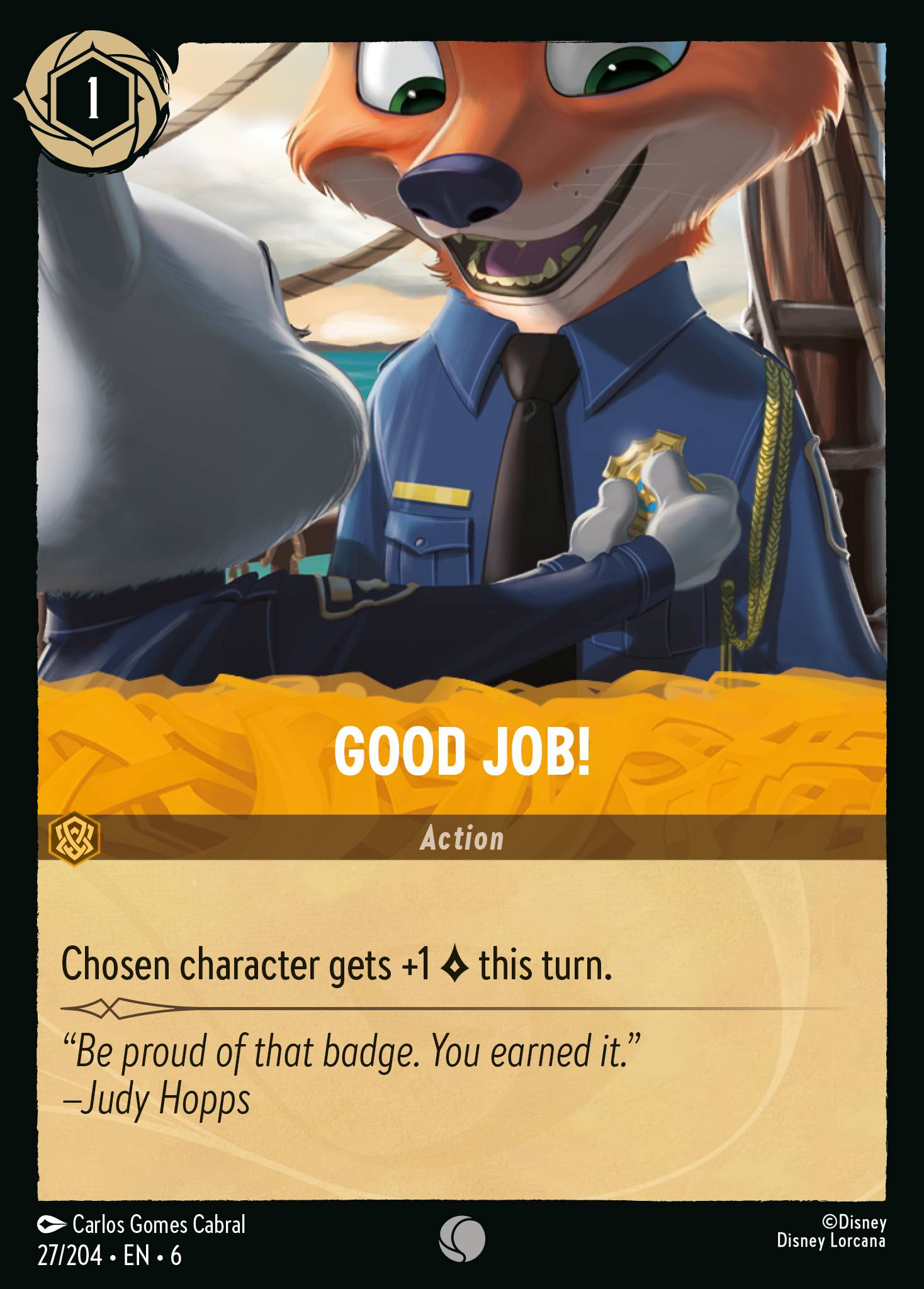 Good Job! Disney Lorcana card