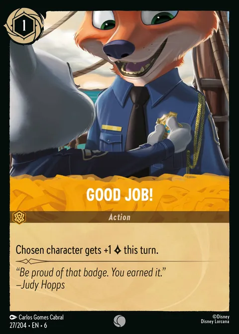 Good Job! Disney Lorcana card