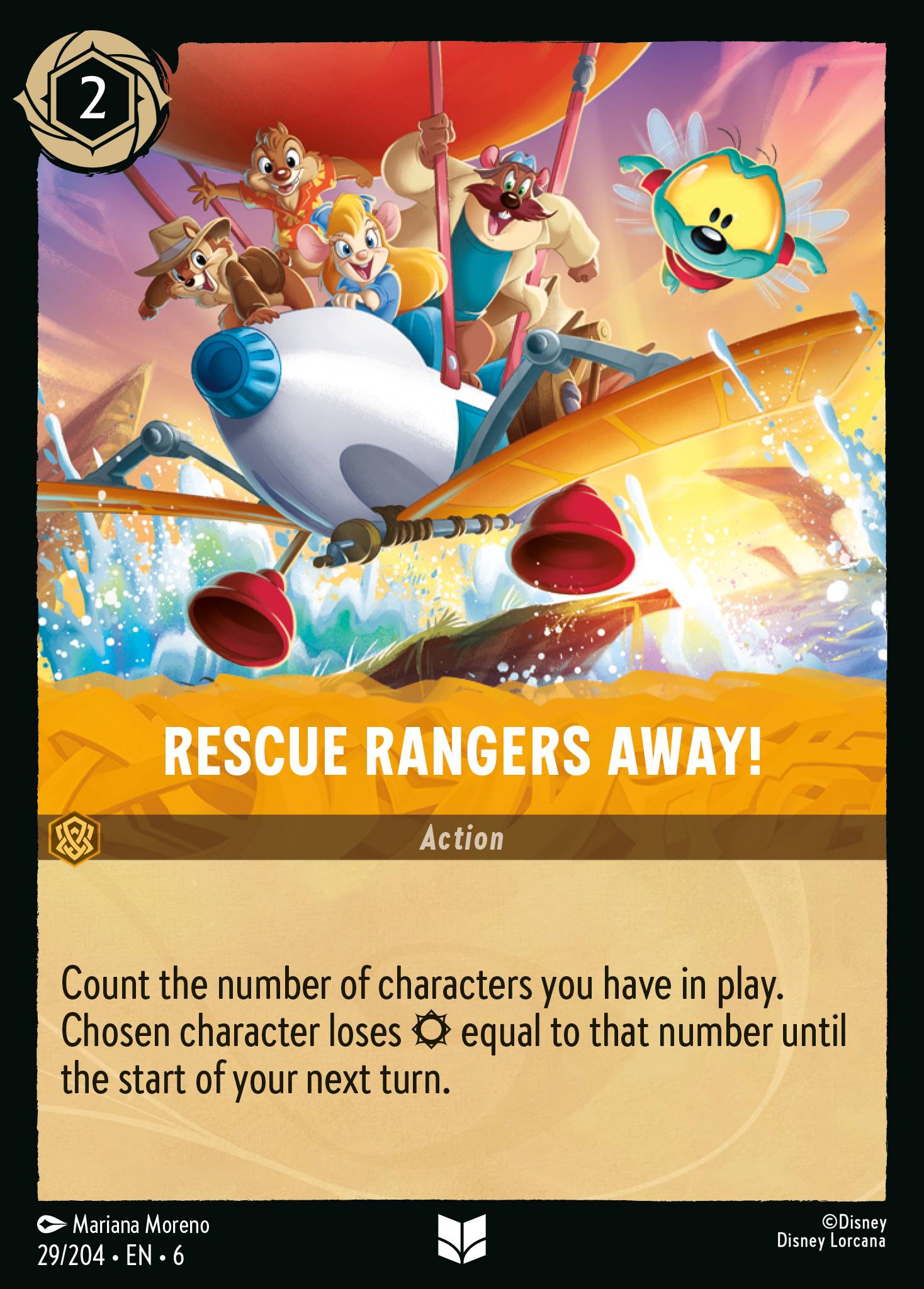 Rescue Rangers Away! Disney Lorcana card