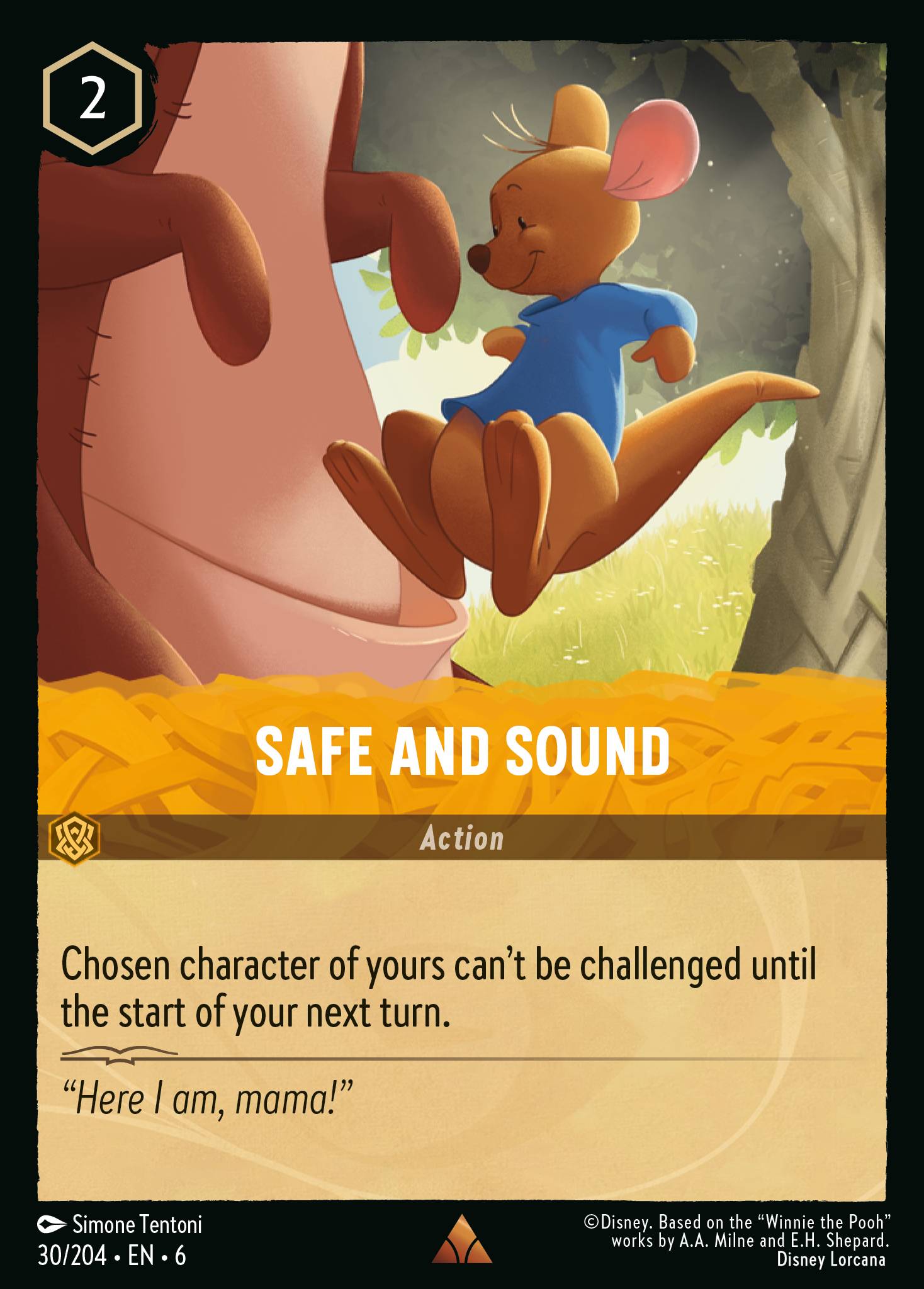 Safe and Sound Disney Lorcana card