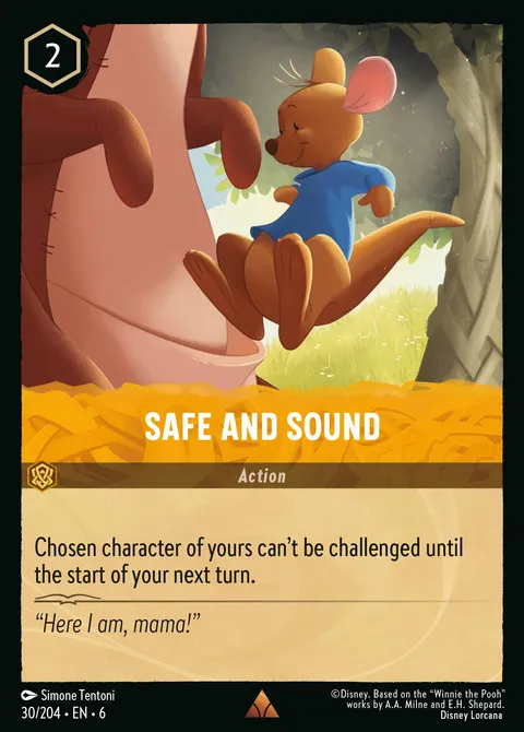Safe and Sound Disney Lorcana card
