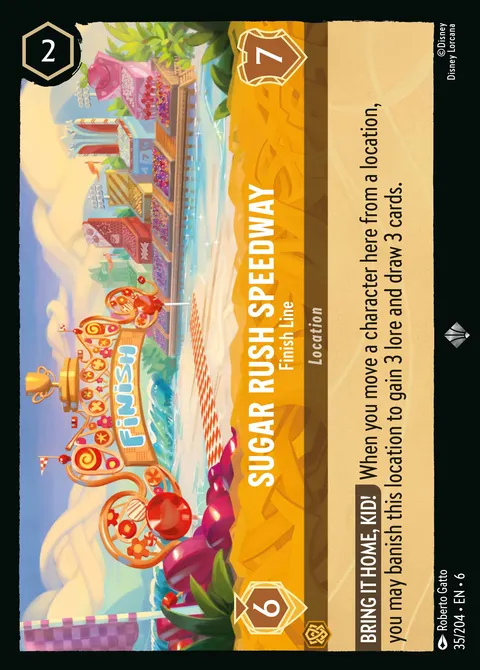 Sugar Rush Speedway — Finish Line Disney Lorcana card