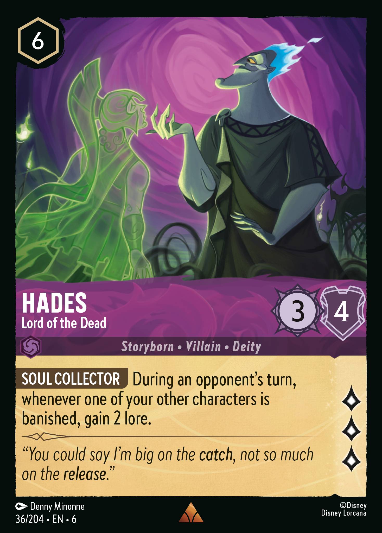 Hades — Lord of the Dead Disney Lorcana card