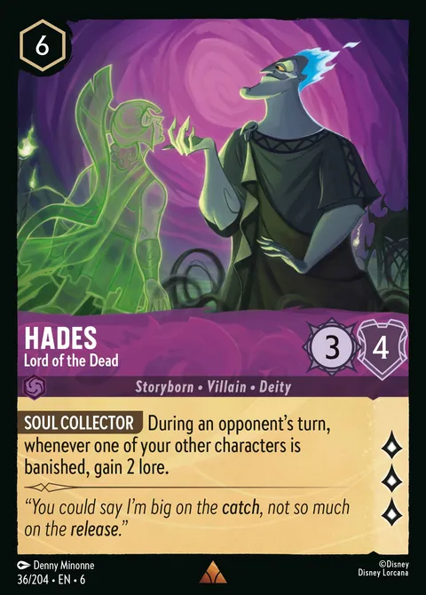 Hades — Lord of the Dead Disney Lorcana card
