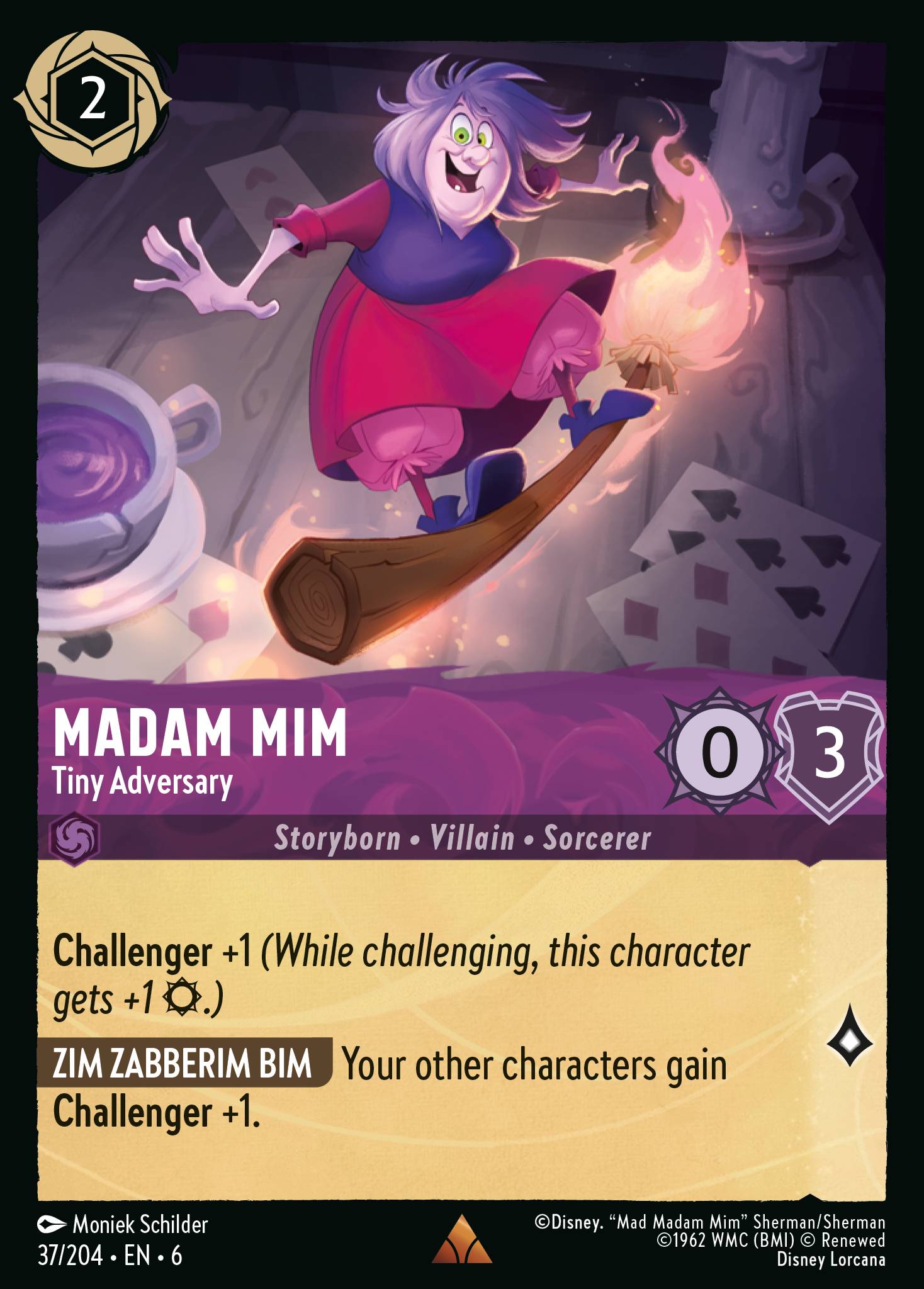 Madam Mim — Tiny Adversary Disney Lorcana card