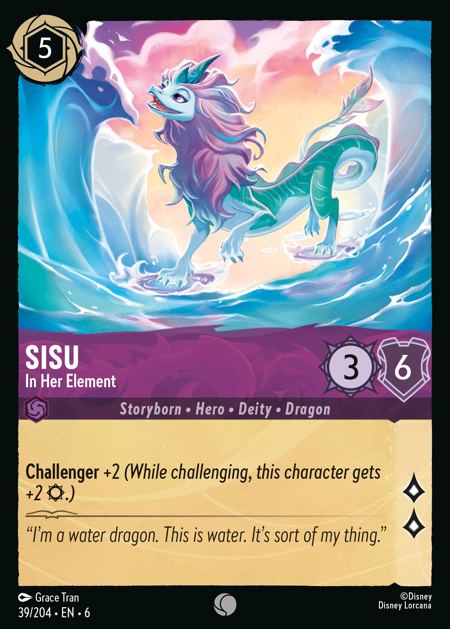 Sisu — In Her Element Disney Lorcana card