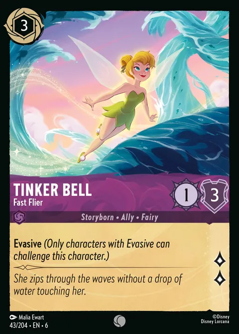 Tinker Bell — Fast Flier Disney Lorcana card
