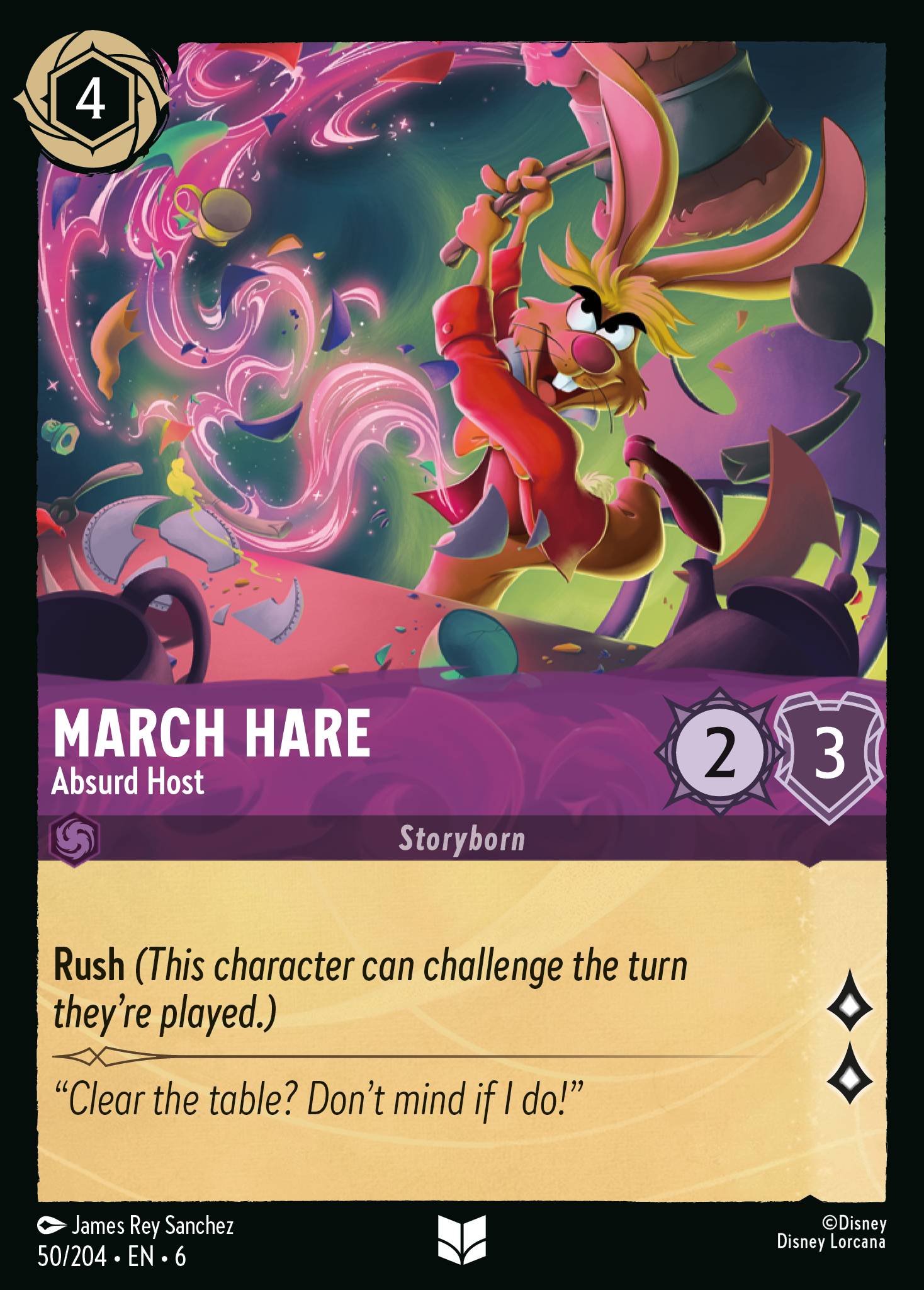 March Hare — Absurd Host Disney Lorcana card