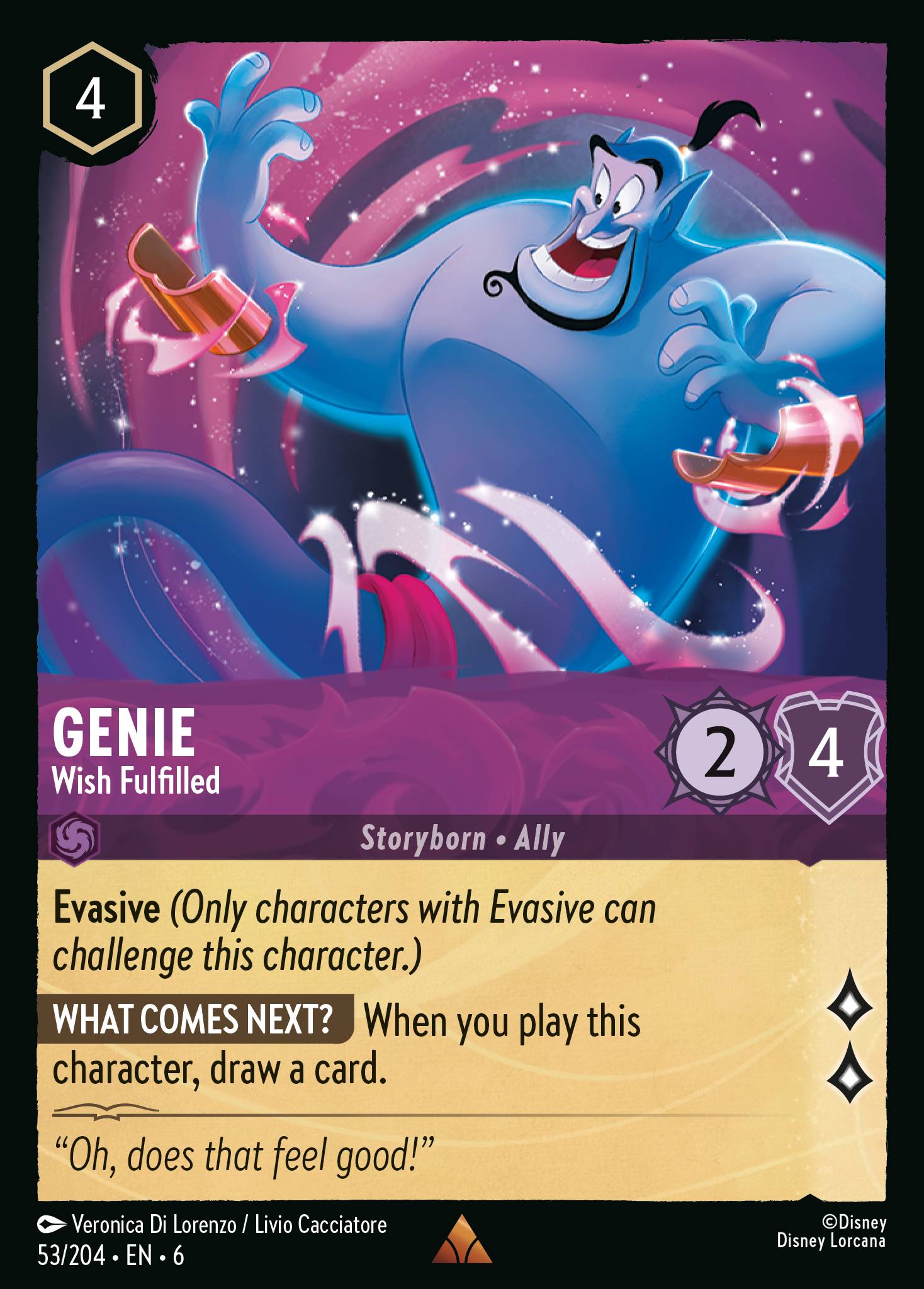 Genie — Wish Fulfilled Disney Lorcana card