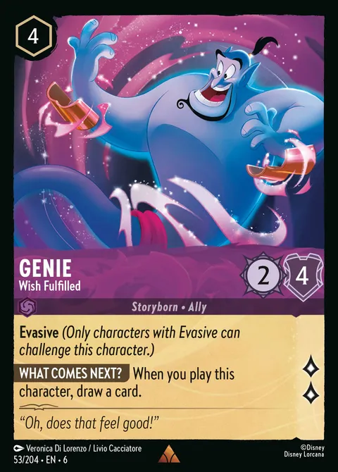 Genie — Wish Fulfilled Disney Lorcana card