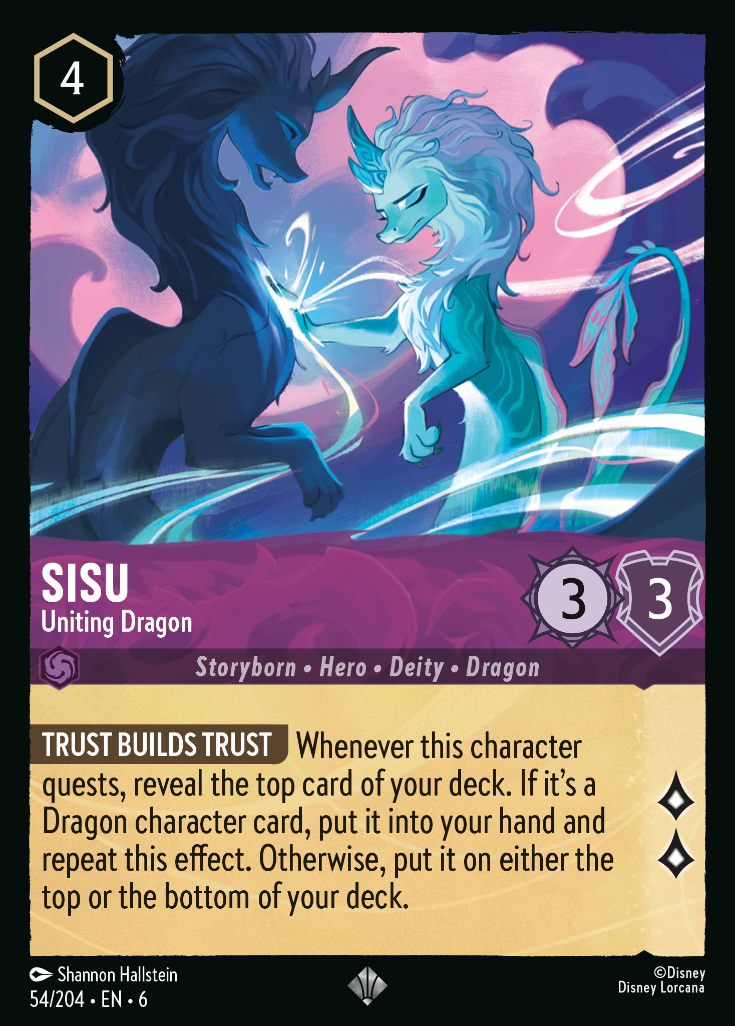Sisu — Uniting Dragon Disney Lorcana card