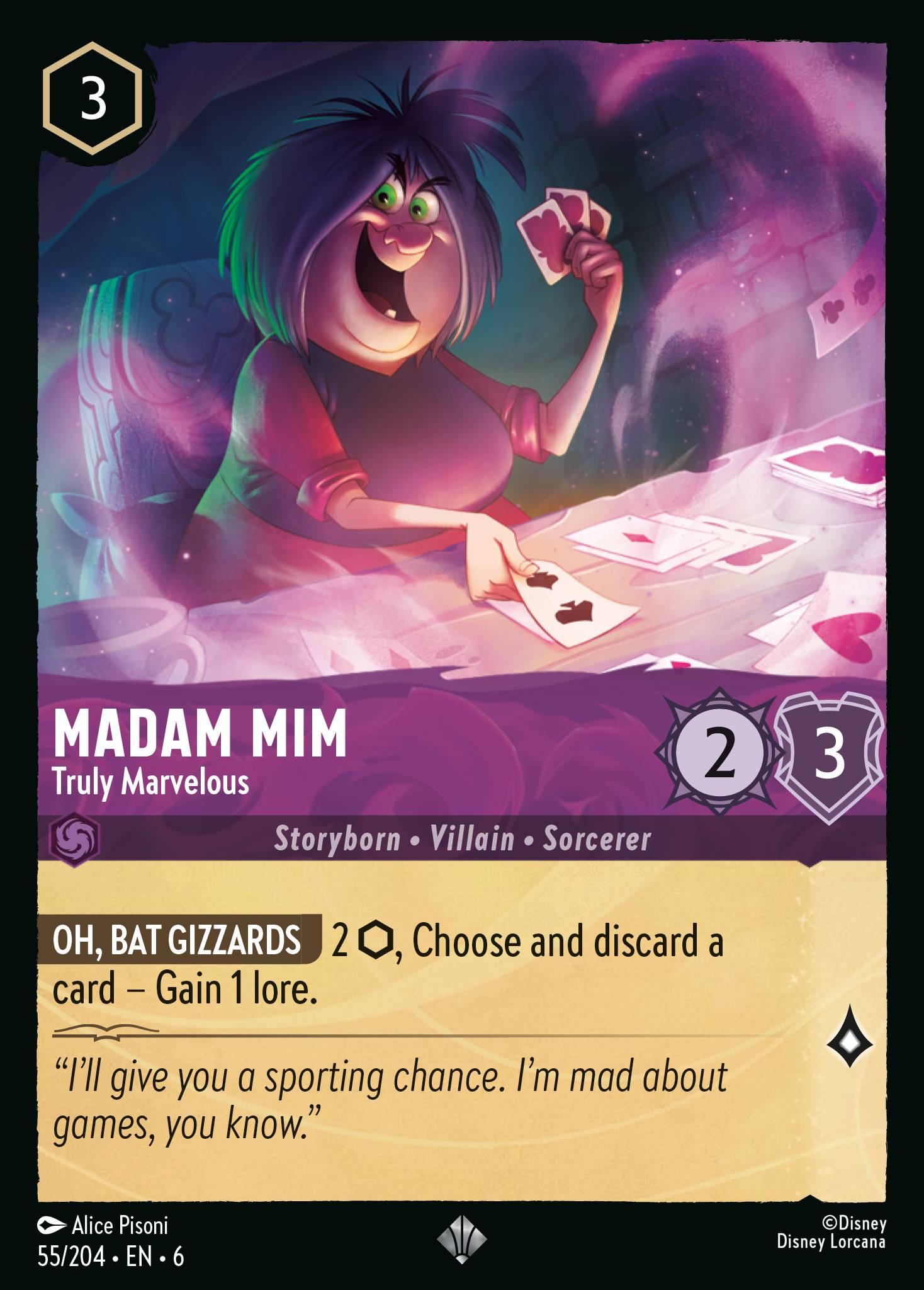 Madam Mim — Truly Marvelous Disney Lorcana card