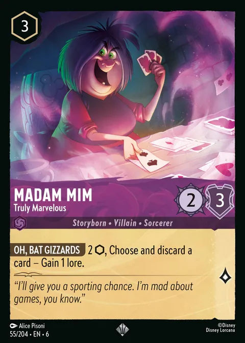 Madam Mim — Truly Marvelous Disney Lorcana card