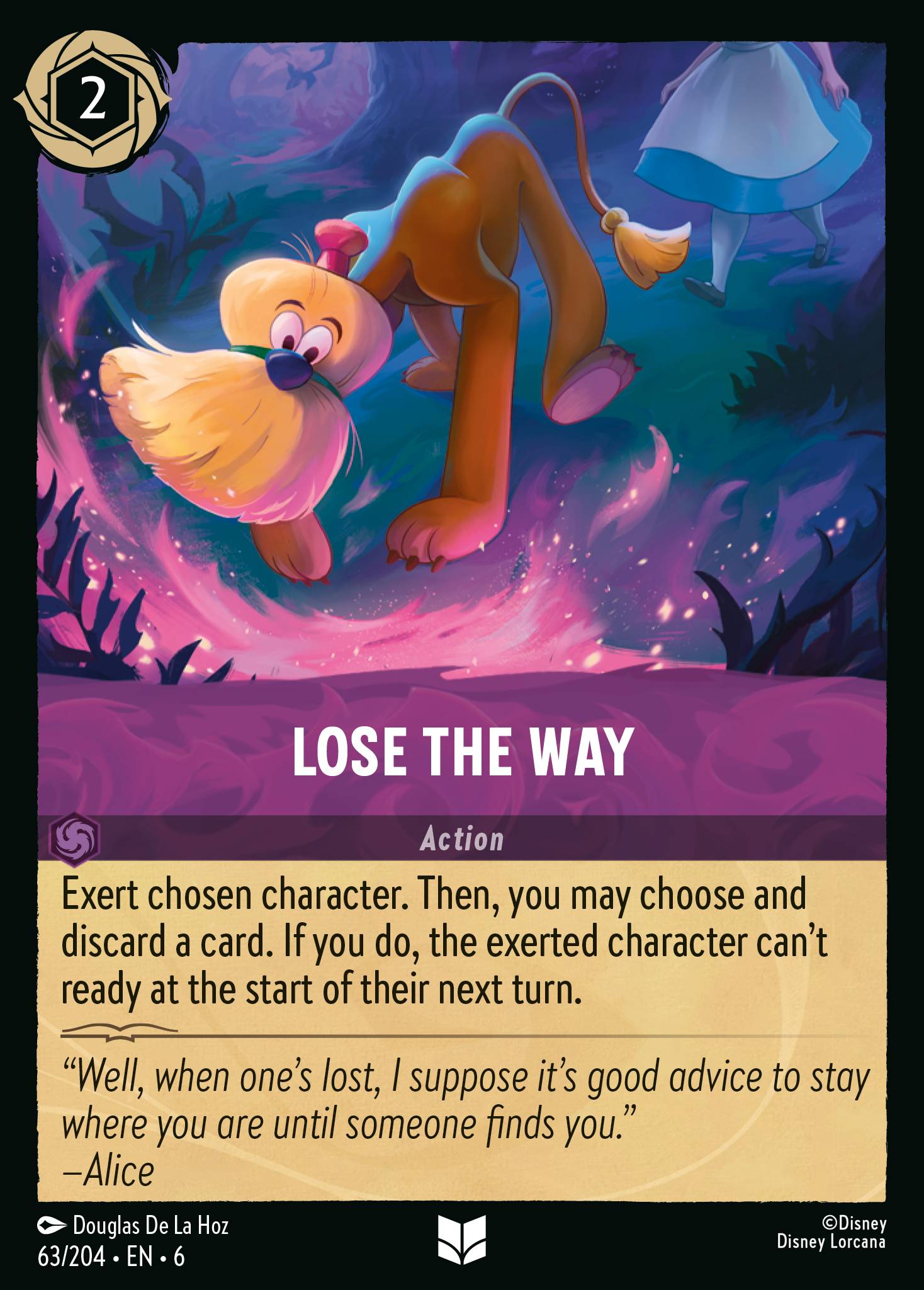 Lose the Way Disney Lorcana card