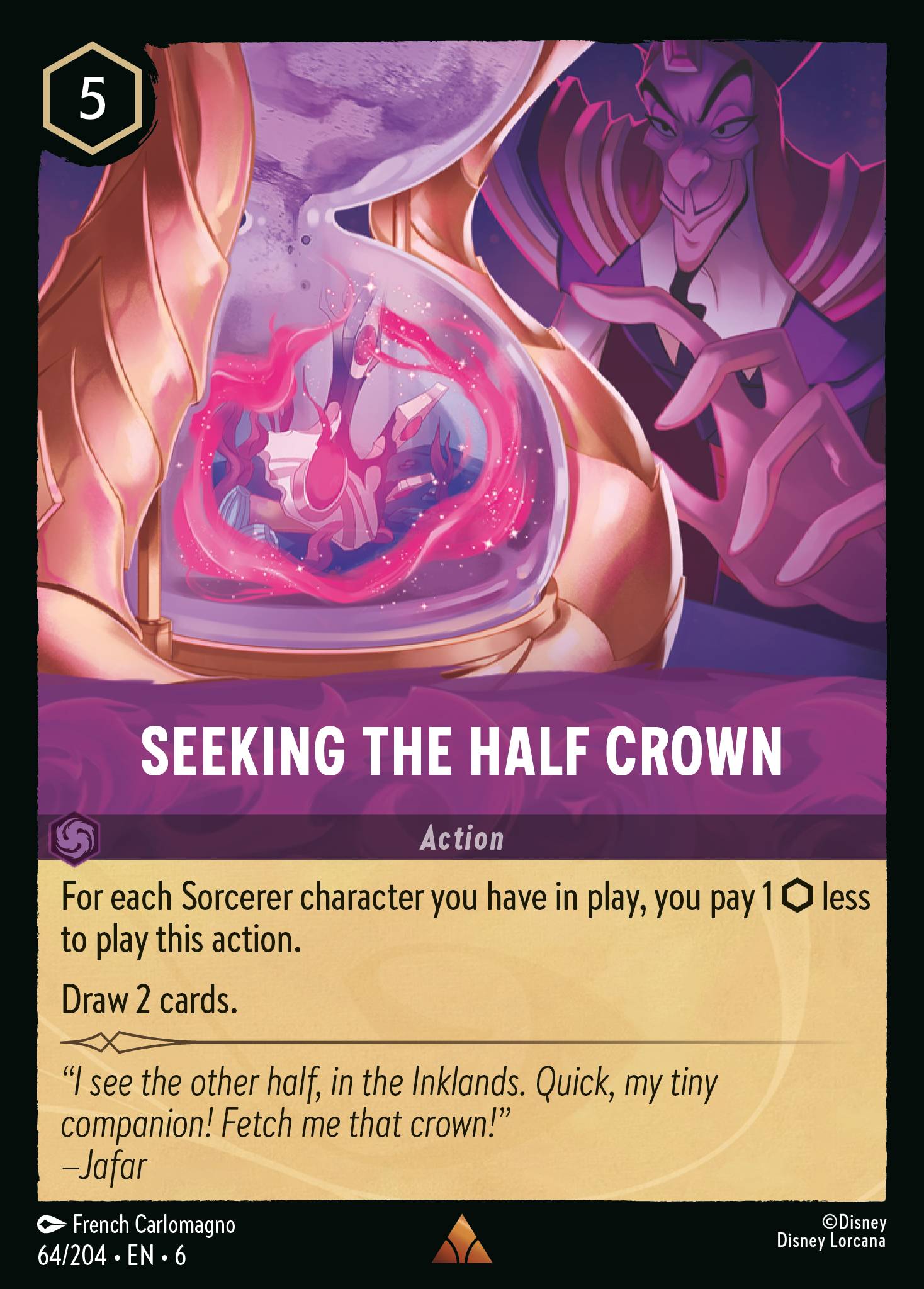 Seeking the Half Crown Disney Lorcana card