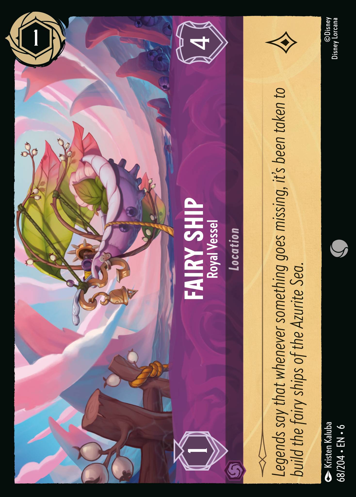 Fairy Ship — Royal Vessel Disney Lorcana card