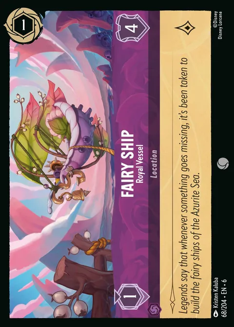 Fairy Ship — Royal Vessel Disney Lorcana card