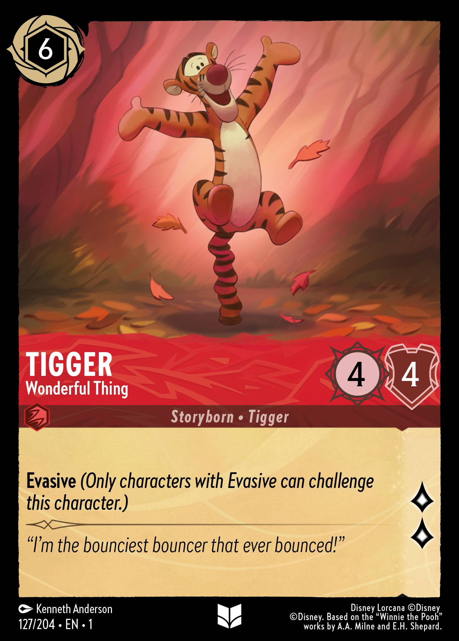 Tigger — Wonderful Thing Disney Lorcana card