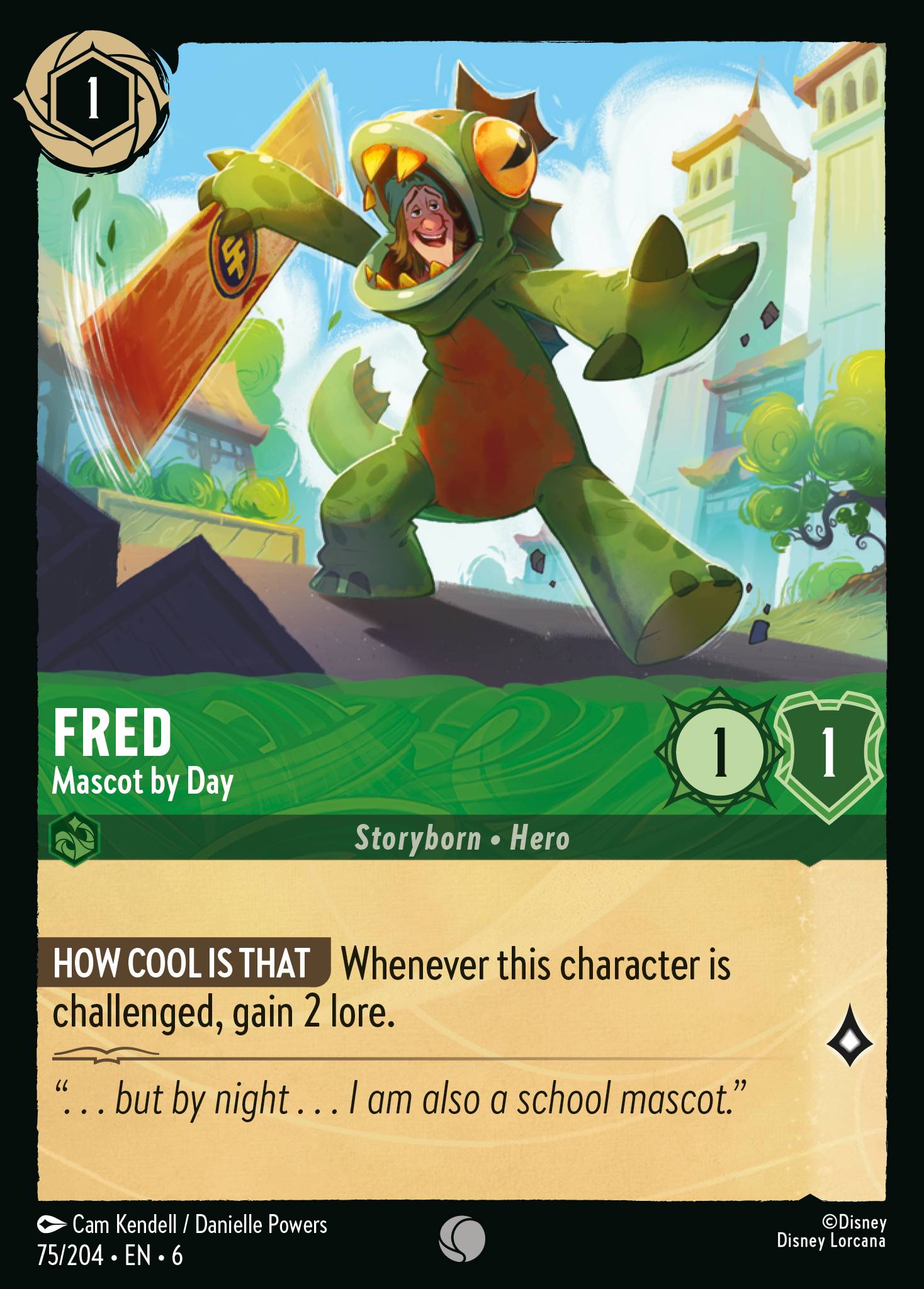 Fred — Mascot by Day Disney Lorcana card