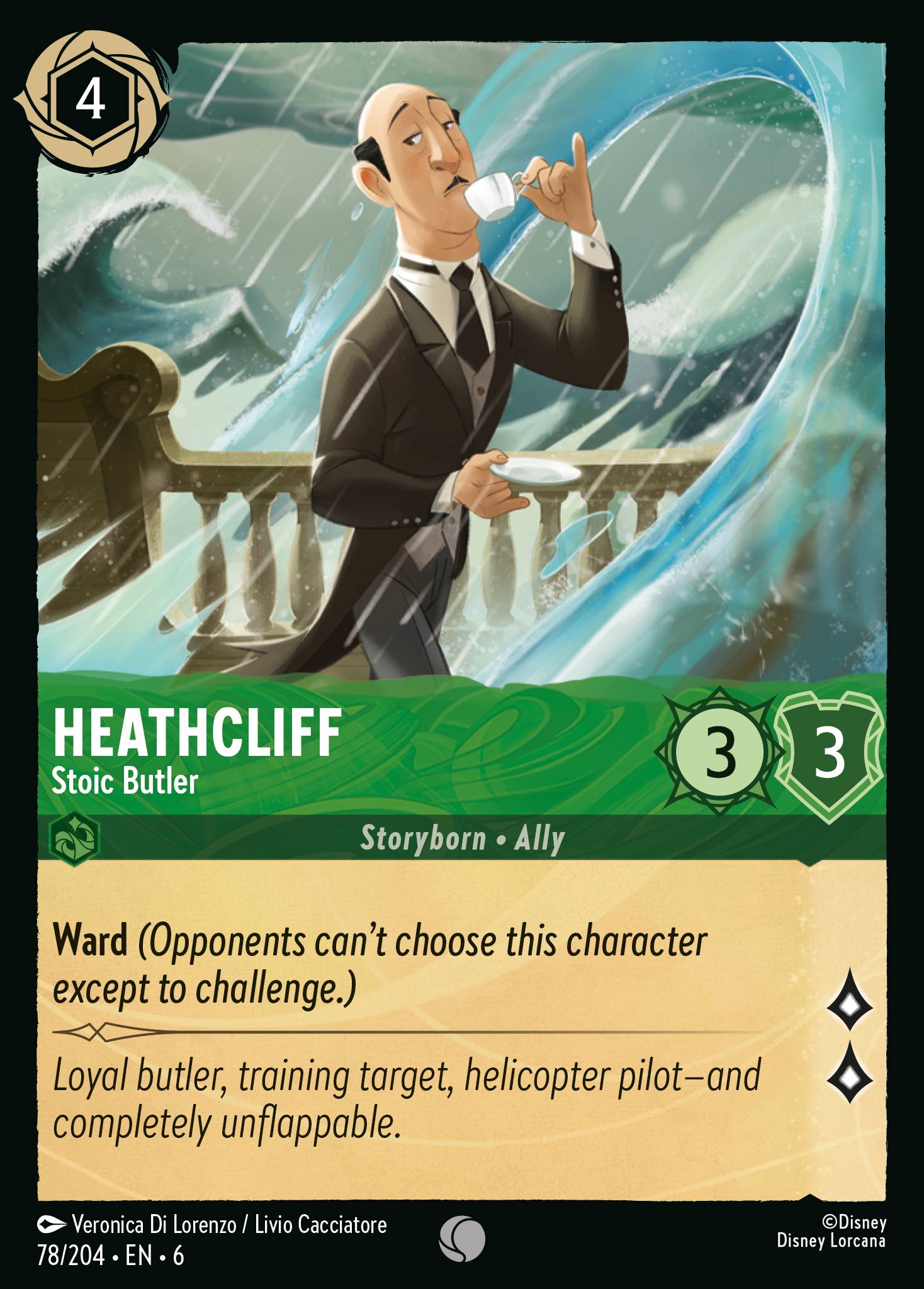 Heathcliff — Stoic Butler Disney Lorcana card