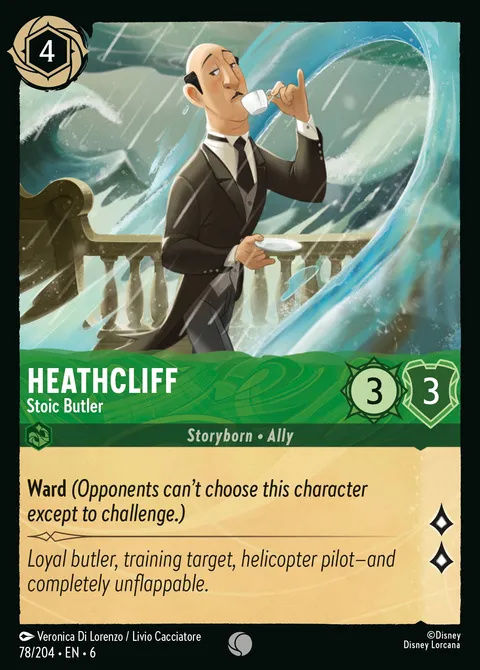 Heathcliff — Stoic Butler Disney Lorcana card