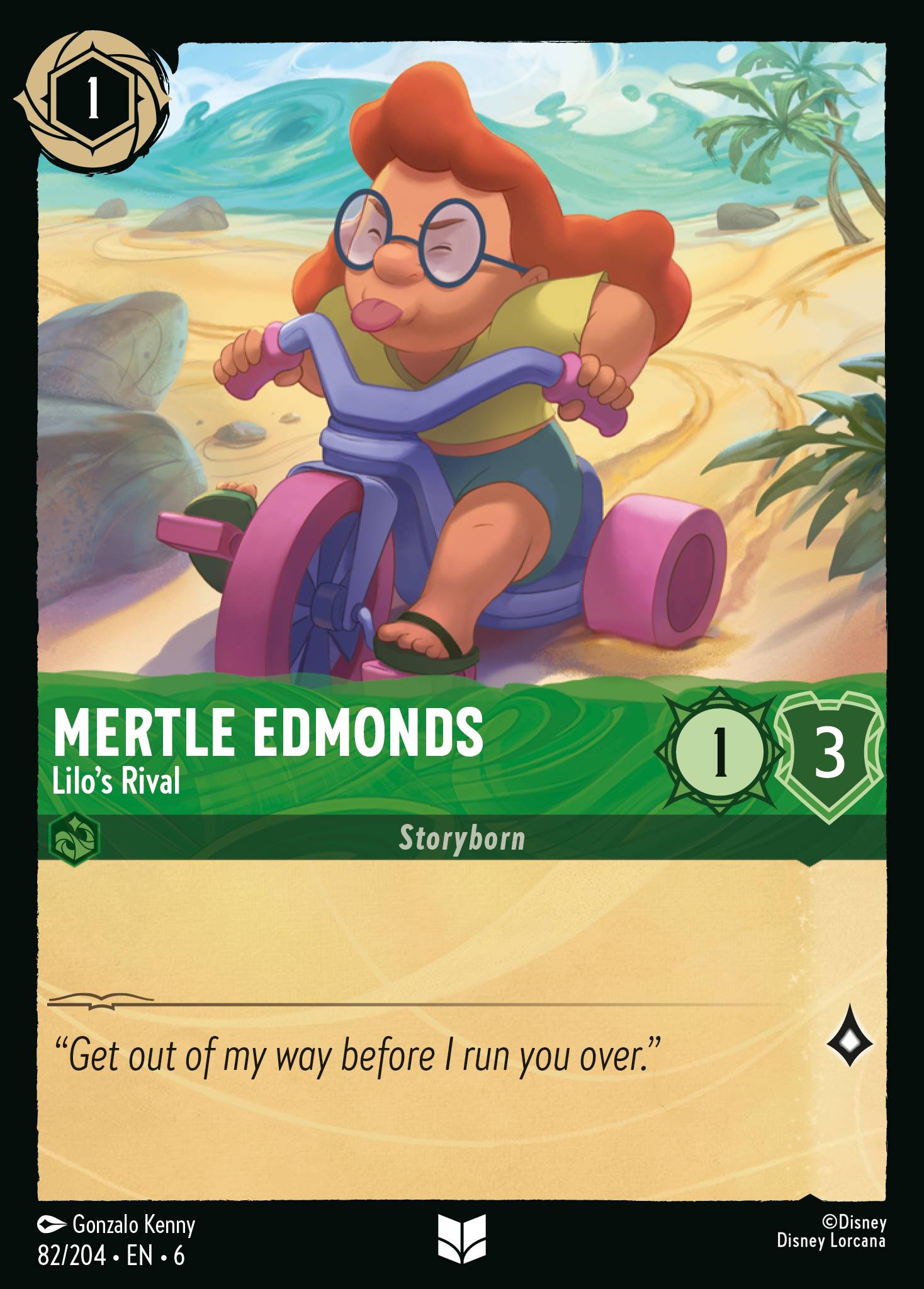 Mertle Edmonds — Lilo's Rival Disney Lorcana card