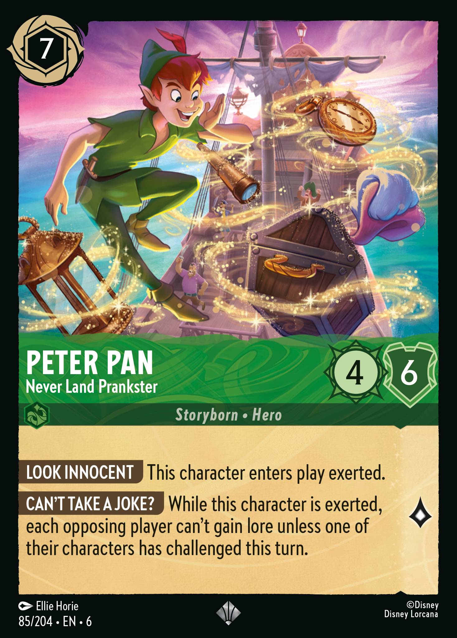 Peter Pan — Never Land Prankster Disney Lorcana card