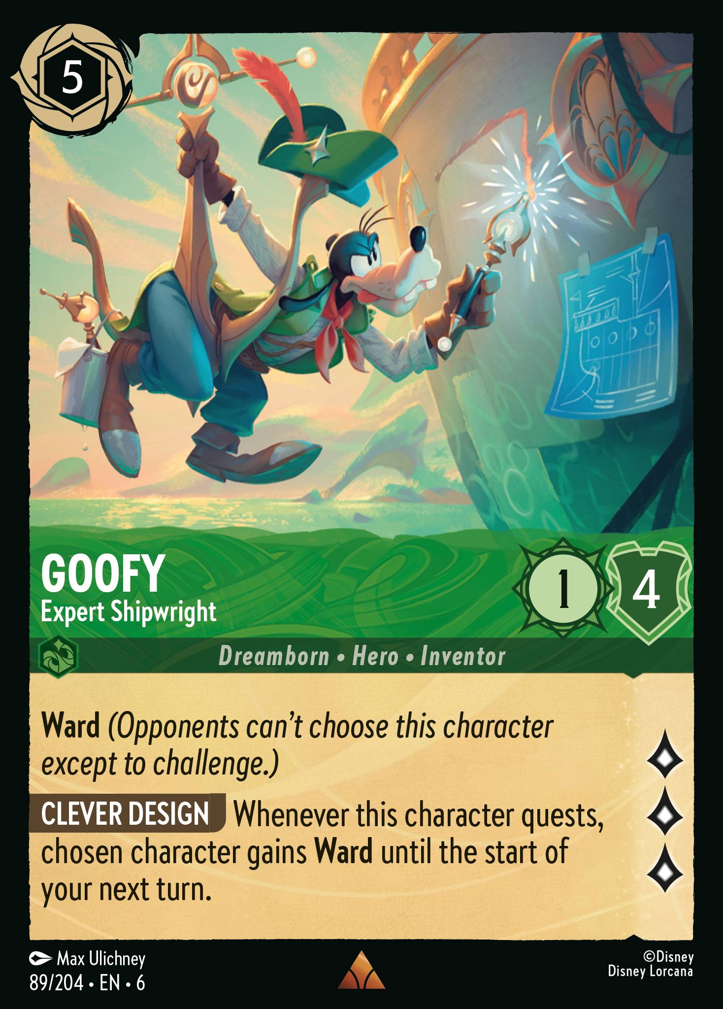 Goofy — Expert Shipwright Disney Lorcana card