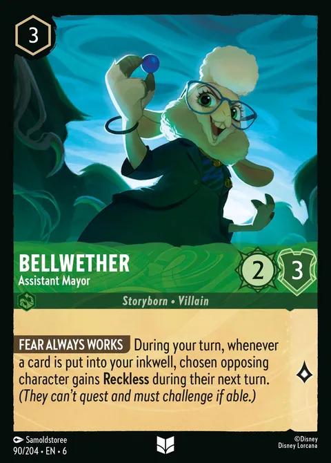 Bellwether — Assistant Mayor Disney Lorcana card