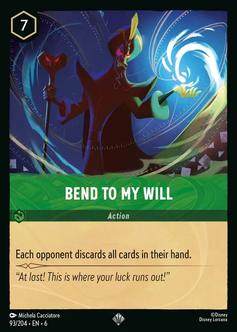Bend to My Will Disney Lorcana card
